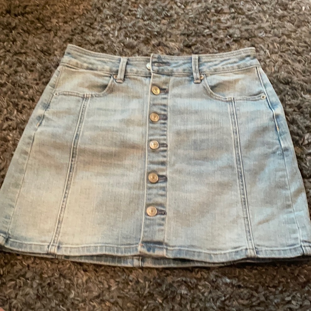 Jean skirt, super stretch